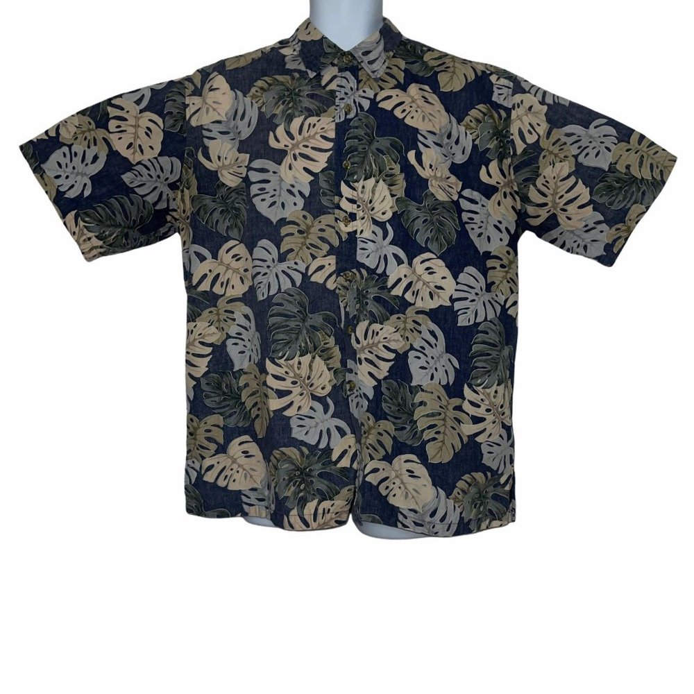 Cooke Street Vintage 1990's Leaf Hawaiian Shirt XL